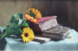 Stillife with Calendulas 33 x 41