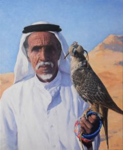 Old Falconer 61 x 50 cm